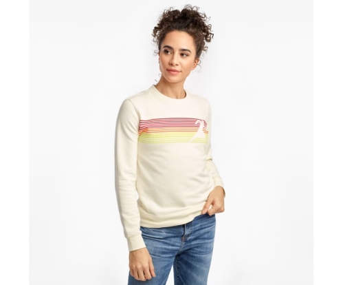 Tenis Saucony Logowear Sweatshirt Mujer Tops Ropa Antique Blancas México MX-203-KR